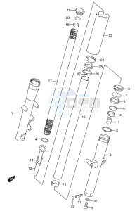 VL1500 (E2) drawing FRONT DAMPER (MODEL Y)