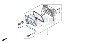 XL600V TRANSALP drawing TAILLIGHT