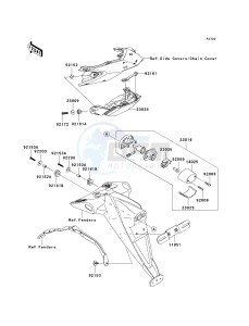 ZR 750 L [Z750 AU] (L7F-L8F) L8F drawing TAILLIGHT-- S- -