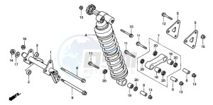 XL1000V VARADERO drawing REAR CUSHION