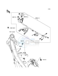 KX250F KX250ZEF EU drawing Chassis Electrical Equipment