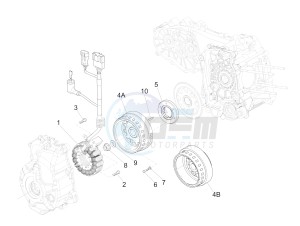 GTS 300 ie Super (EMEA, APAC) (AU, HK, IN, IT, J, SG, TW, UK) drawing Flywheel magneto