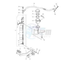 FZ8-N 800 drawing REAR MASTER CYLINDER