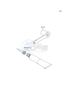 KX125 KX125M8F EU drawing Owner's Tools