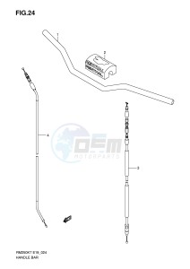 RM250 (E19) drawing HANDLEBAR