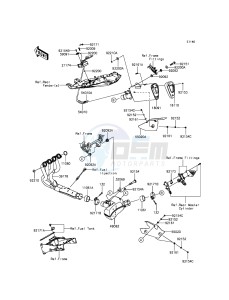 NINJA_ZX-6R_ABS ZX636FFFA FR GB XX (EU ME A(FRICA) drawing Muffler(s)