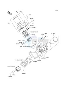 KVF 700 A [PRAIRIE 700 4X4] (A1-A2) [PRAIRIE 700 4X4] drawing CYLINDER_PISTON-- S- -