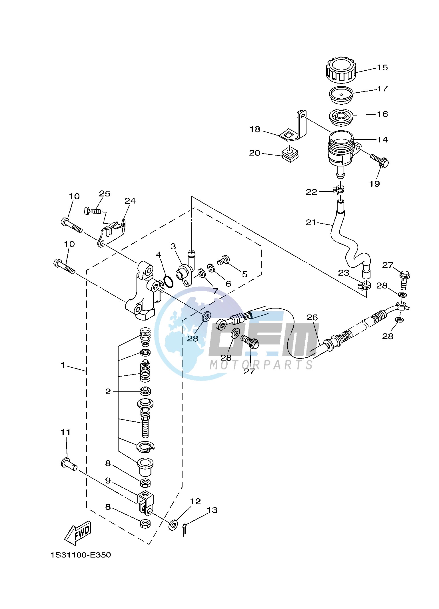 REAR MASTER CYLINDER