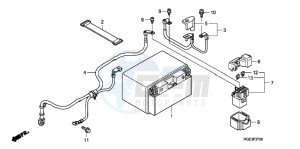 VFR1200FDD VFR1200F Dual Clutch UK - (E) drawing BATTERY