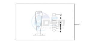 VT750CA9 Ireland - (EK / ST) drawing LEATHER TANK BELT