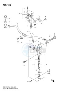 GSX1300R (E2) Hayabusa drawing REAR MASTER CYLINDER