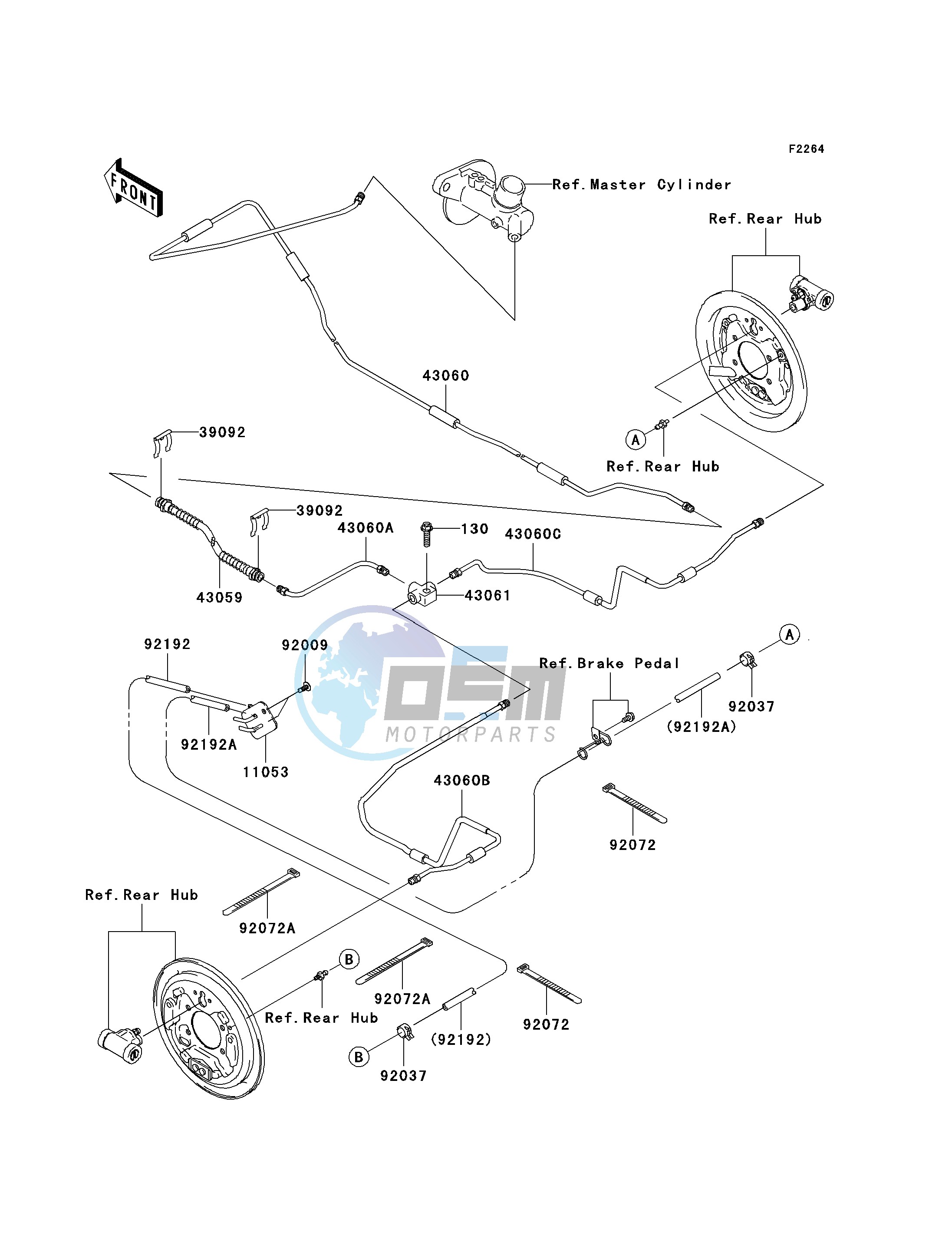 REAR BRAKE PIPING