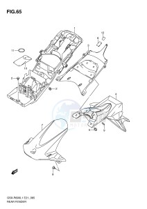 GSX-R600 (E21) drawing REAR FENDER (GSX-R600UFL1 E21)