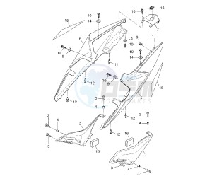 YZF R 125 drawing SIDE COVER