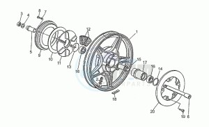 850 T5 Polizia - CC - PA - NC Polizia/CC/PA/NC drawing Rear wheel