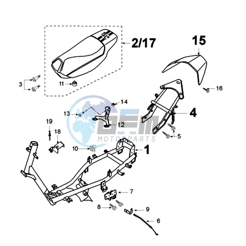 FRAME AND SADDLE