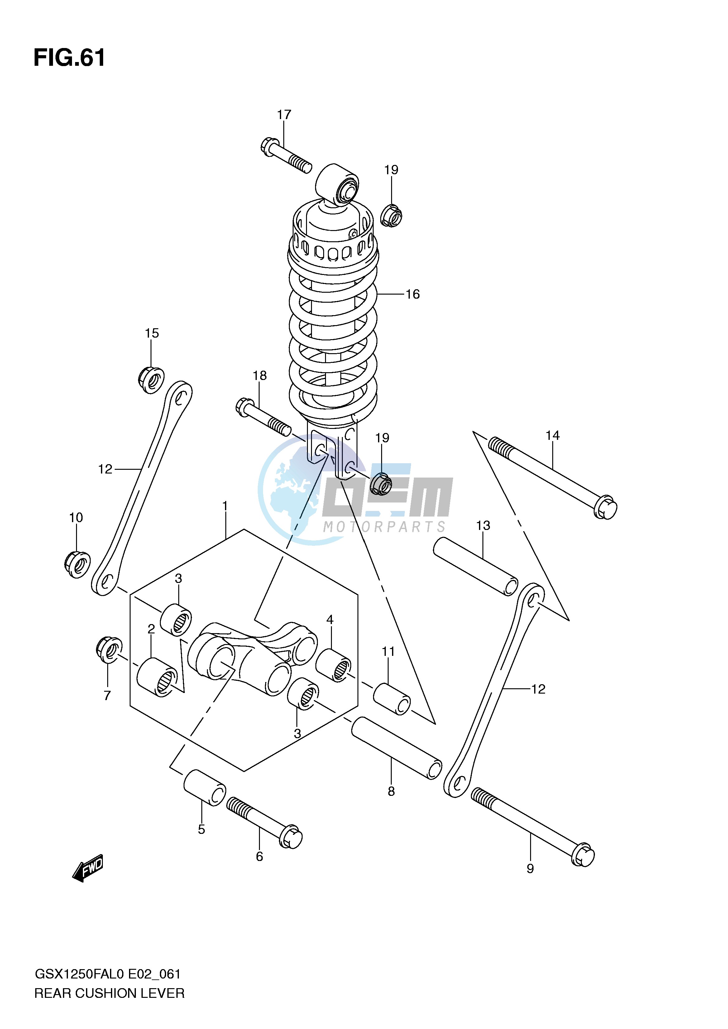 REAR CUSHION LEVER