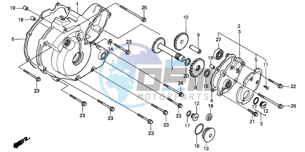 LEFT CRANKCASE COVER