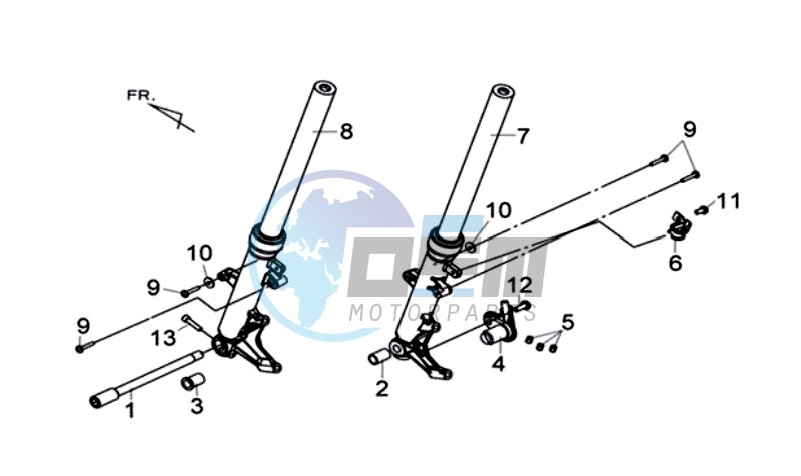 FRONT FORK / STEERING HEAD BEARING