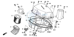 NT700VA drawing AIR CLEANER