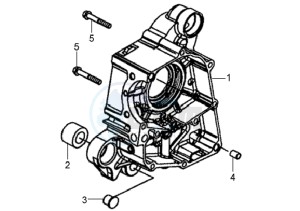 MIO 100 HU10W8-F drawing CRANKCASERIGHT