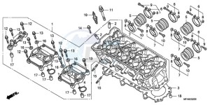 CBF1000S9 France - (F / ABS CMF) drawing CYLINDER HEAD