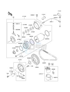 EX 500 D [NINJA 500R] (D6F-D9F) D9F drawing STARTER MOTOR