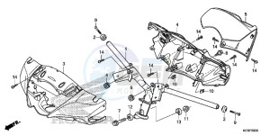 SH125SE SH125S UK - (E) drawing STEERING HANDLE/HANDLE COVER