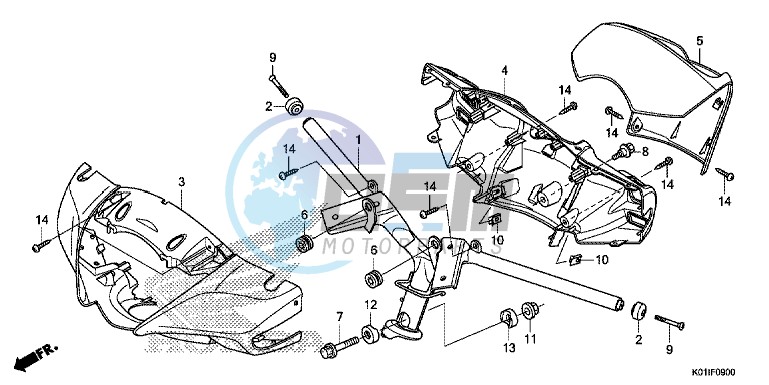 STEERING HANDLE/HANDLE COVER