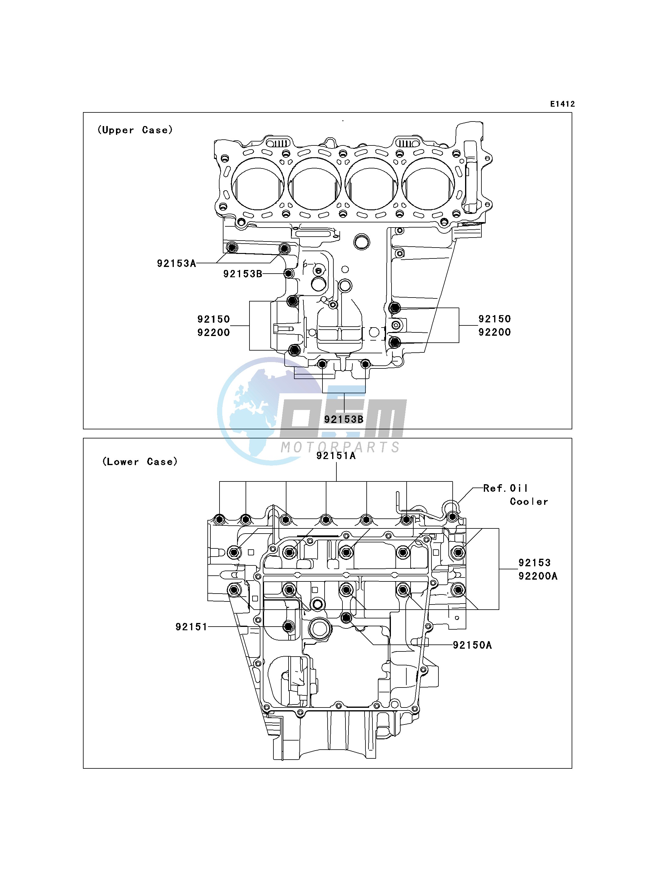 CRANKCASE BOLT PATTERN