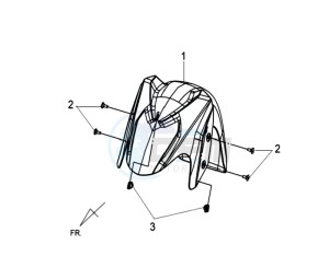 GTS 125I drawing FRONT FENDER