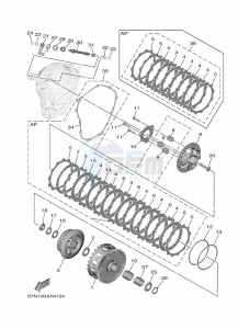 TRACER 9 GT MTT890D (BAP1) drawing CLUTCH