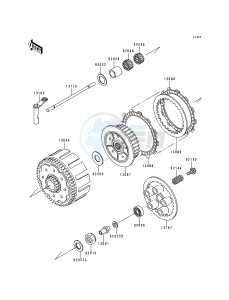 KX 250 K [KX250] (K2) [KX250] drawing CLUTCH