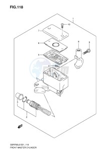 GSR750 EU drawing FRONT MASTER CYLINDER