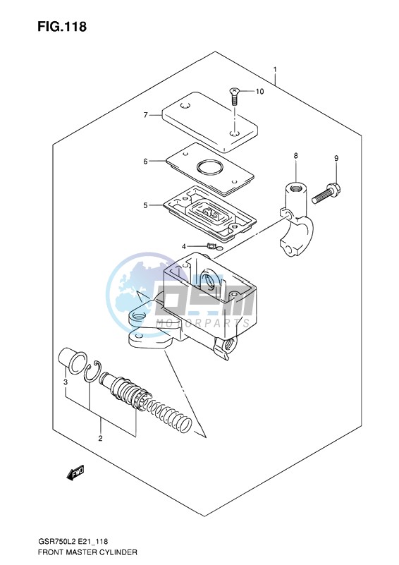 FRONT MASTER CYLINDER