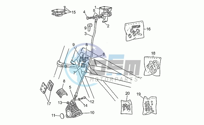 Rh front brake system