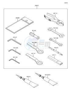 VERSYS 650 ABS KLE650FHFA XX (EU ME A(FRICA) drawing Owner's Tools