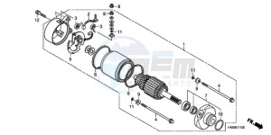 TRX250XA Australia - (U) drawing STARTING MOTOR