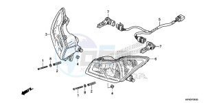 TRX420TMD TRX420 Europe Direct - (ED) drawing HEADLIGHT