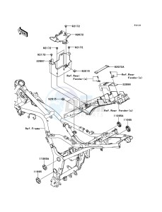 NINJA_250R EX250K8F GB XX (EU ME A(FRICA) drawing Frame Fittings