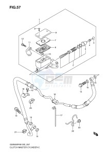 GSX650F (E2) Katana drawing CLUTCH MASTER CYLINDER