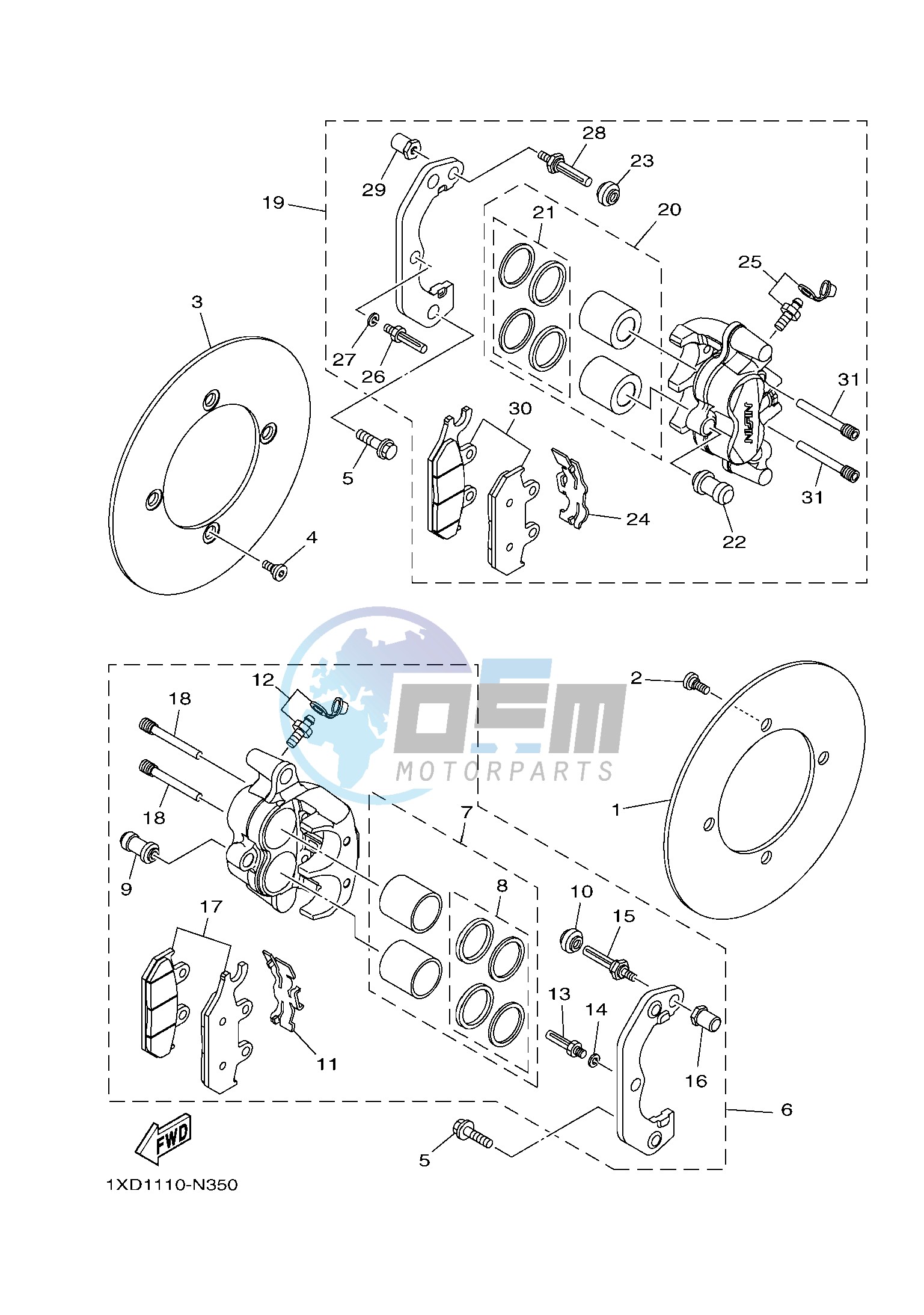 FRONT BRAKE CALIPER