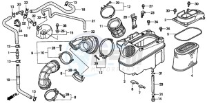 VT1100C2 drawing AIR CLEANER (1)