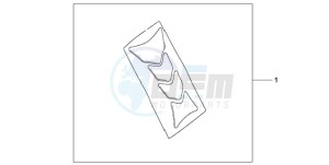 VTR2509 Australia - (U / MK) drawing TANK PAD HRC LOGO