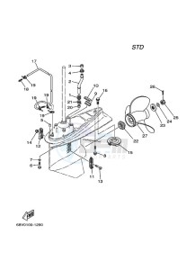 F115A drawing PROPELLER-HOUSING-AND-TRANSMISSION-2