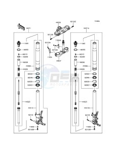 ZZR1400 ABS ZX1400FFFA FR GB XX (EU ME A(FRICA) drawing Front Fork