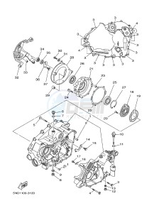 YFM450FWA YFM450DF GRIZZLY 450 IRS (1CUR) drawing CRANKCASE