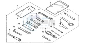 CBR900RR drawing TOOLS