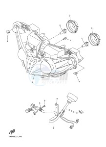 YZF-R1B 1000 (1KBH) drawing HEADLIGHT