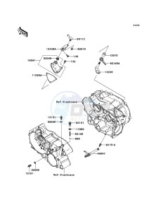 KVF360 4x4 KVF360A7F EU GB drawing Gear Change Mechanism